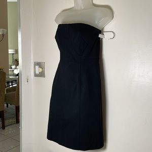 Helmut Lang Strapless Dress Black Formal Cocktail Evening Womens 10
